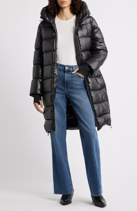 Water Resistant Hooded Puffer Coat