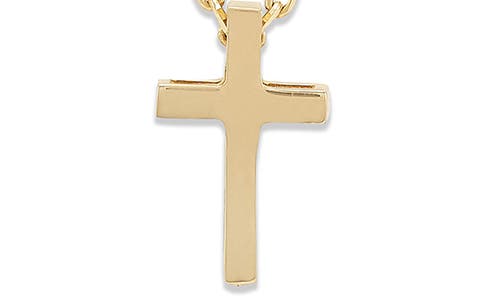 Frankie & Zoe Cross Pendant Necklace In Gold