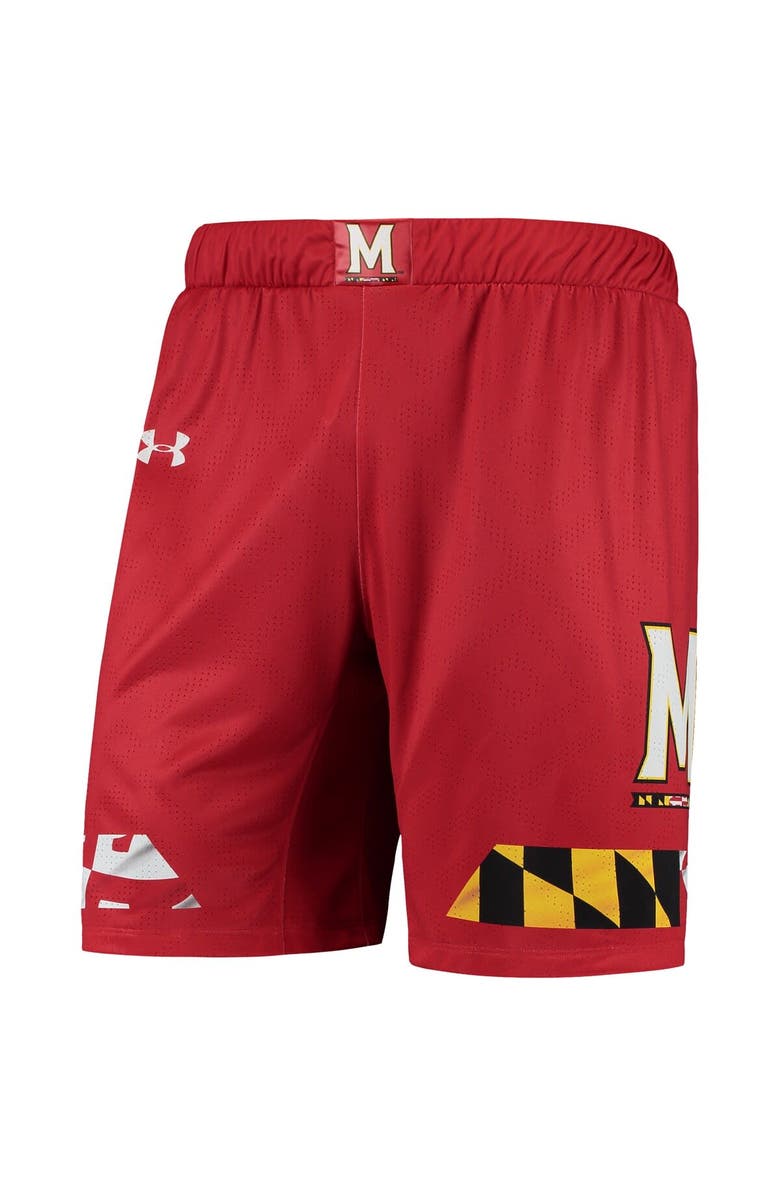 Under Armour Men's Under Armour Red Maryland Terrapins Replica Basketball Short, Alternate, color, 