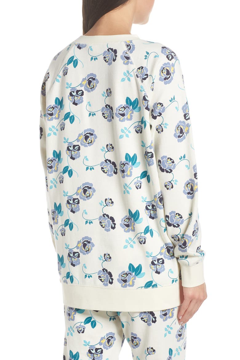 Easy Sweatshirt, Alternate, color, IVORY EGRET RUSSIAN BLOOM