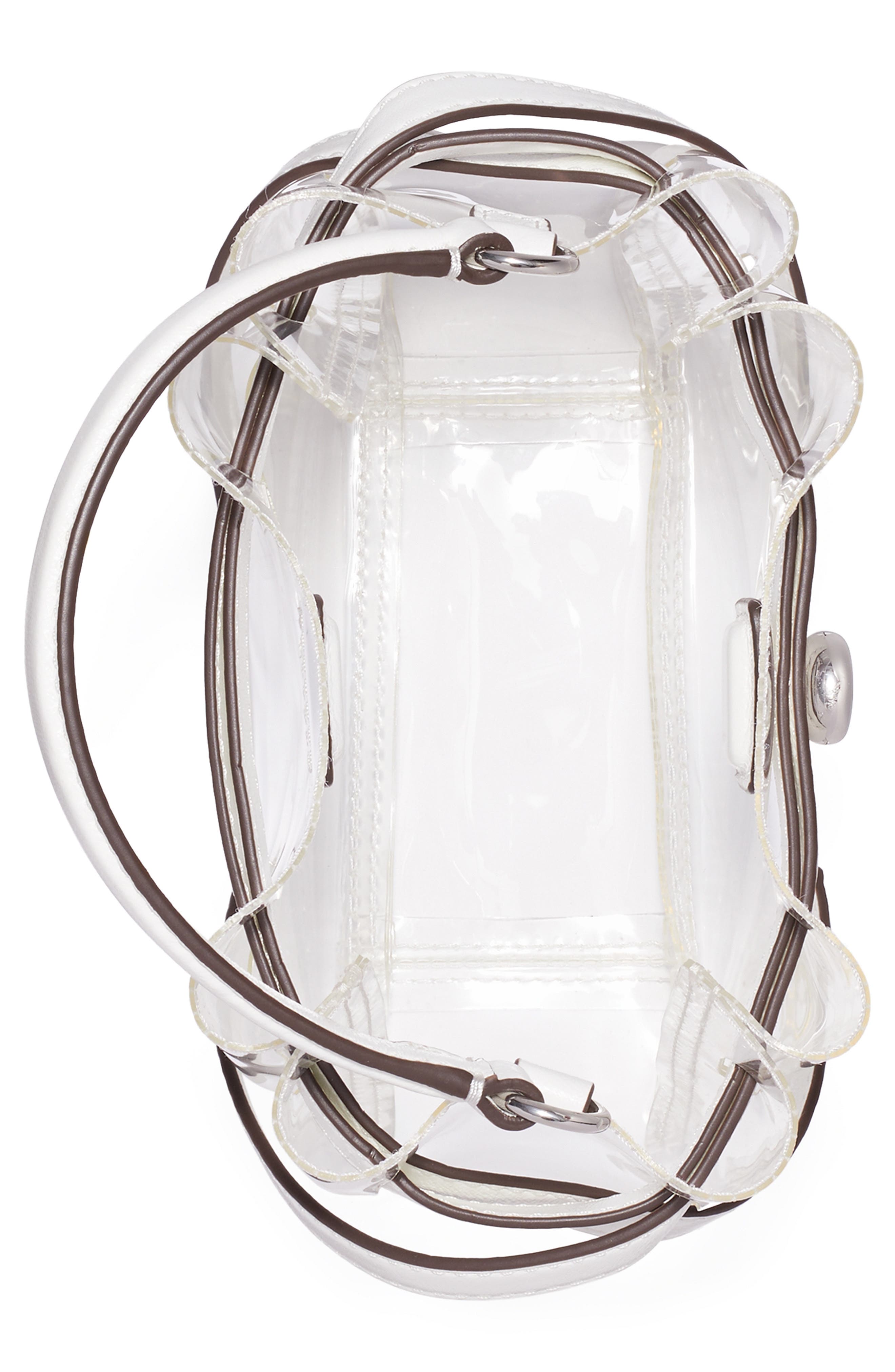 Tory Burch Mini Romy Clear Bucket Bag, Alternate, color, 