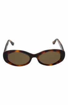 52mm Gradient Oval Sunglasses