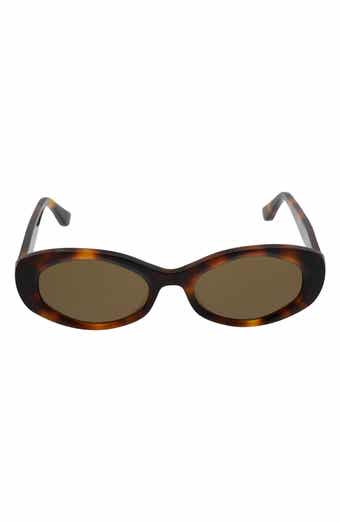 52mm Gradient Oval Sunglasses
