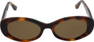 Oscar de la Renta 52mm Gradient Oval Sunglasses