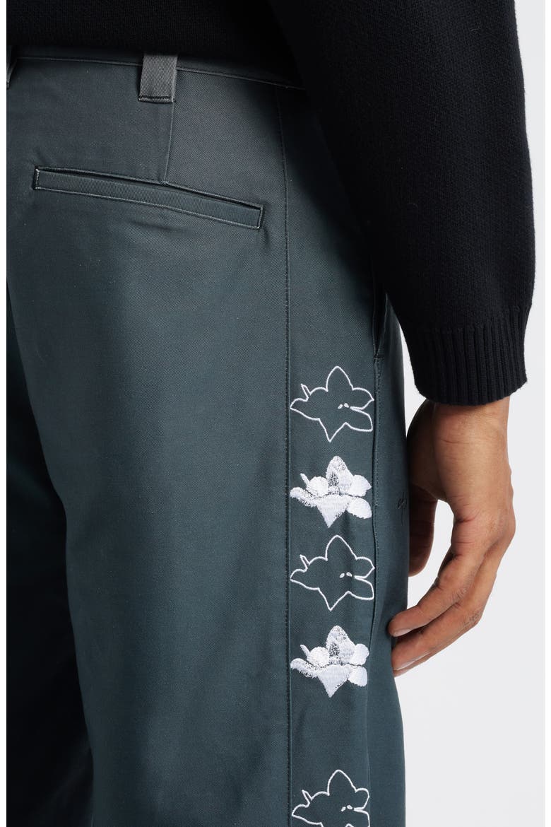 Khalil Rountree Lotus Napoli Pants, Alternate, color, BLACK