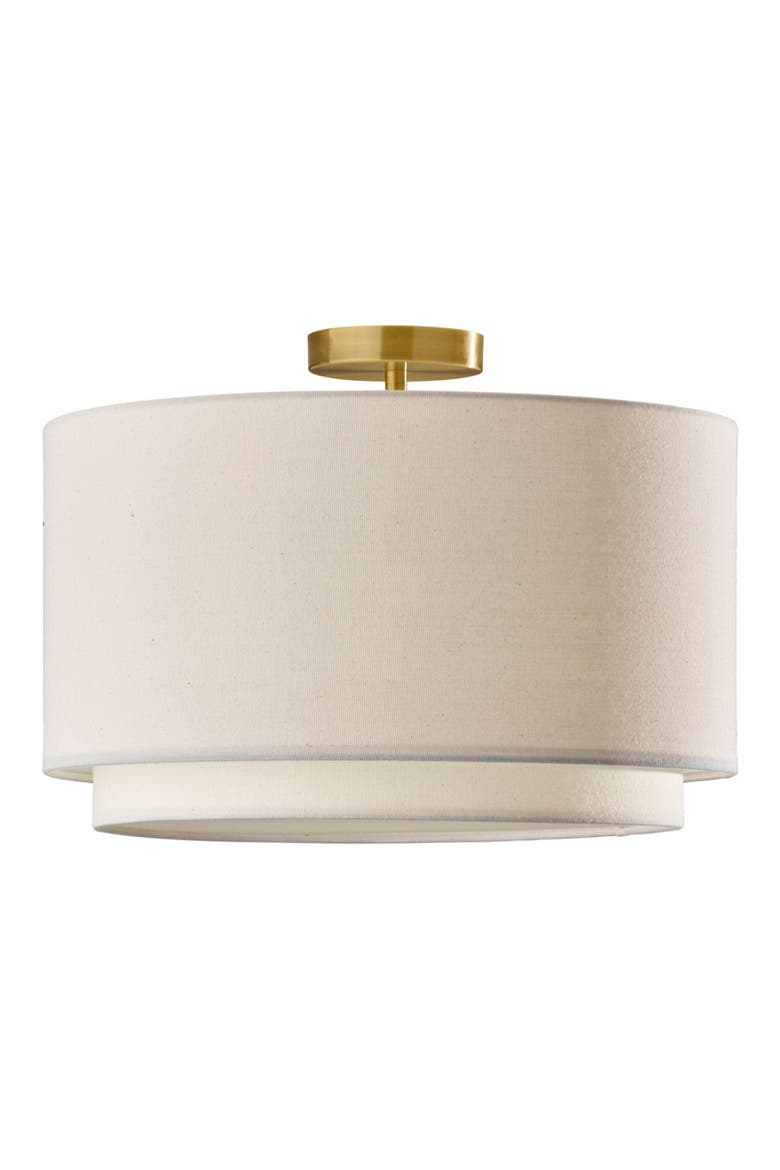 Finley Flush Mount Ceiling Light Fixture, Main, color, ANTIQUE BRASS
