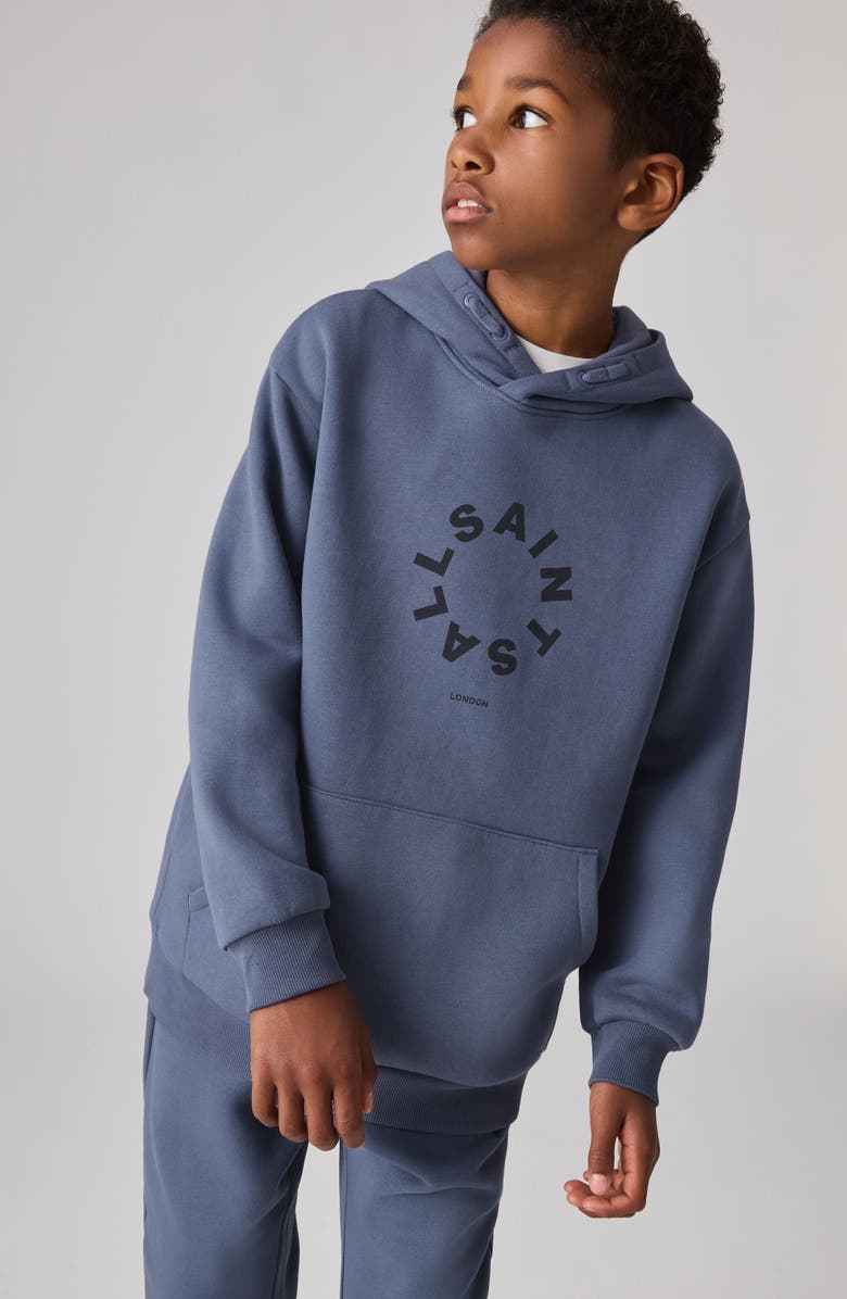 smALLSAINTS by ALLSAINTS Kids' Tierra Oversize Logo Hoodie, Alternate, color, 
