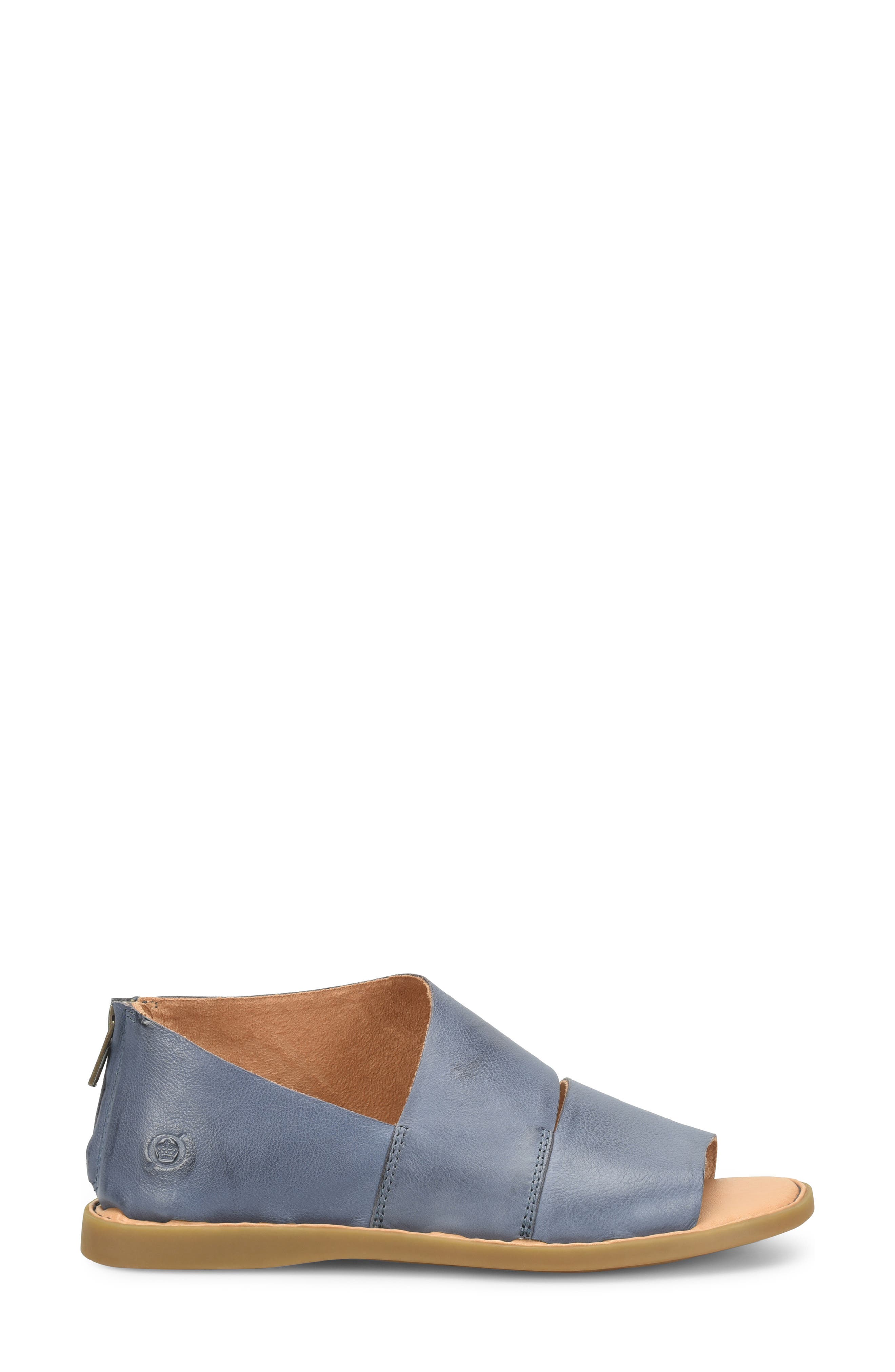 Mila Sandal, Alternate, color, NAVY LEATHER
