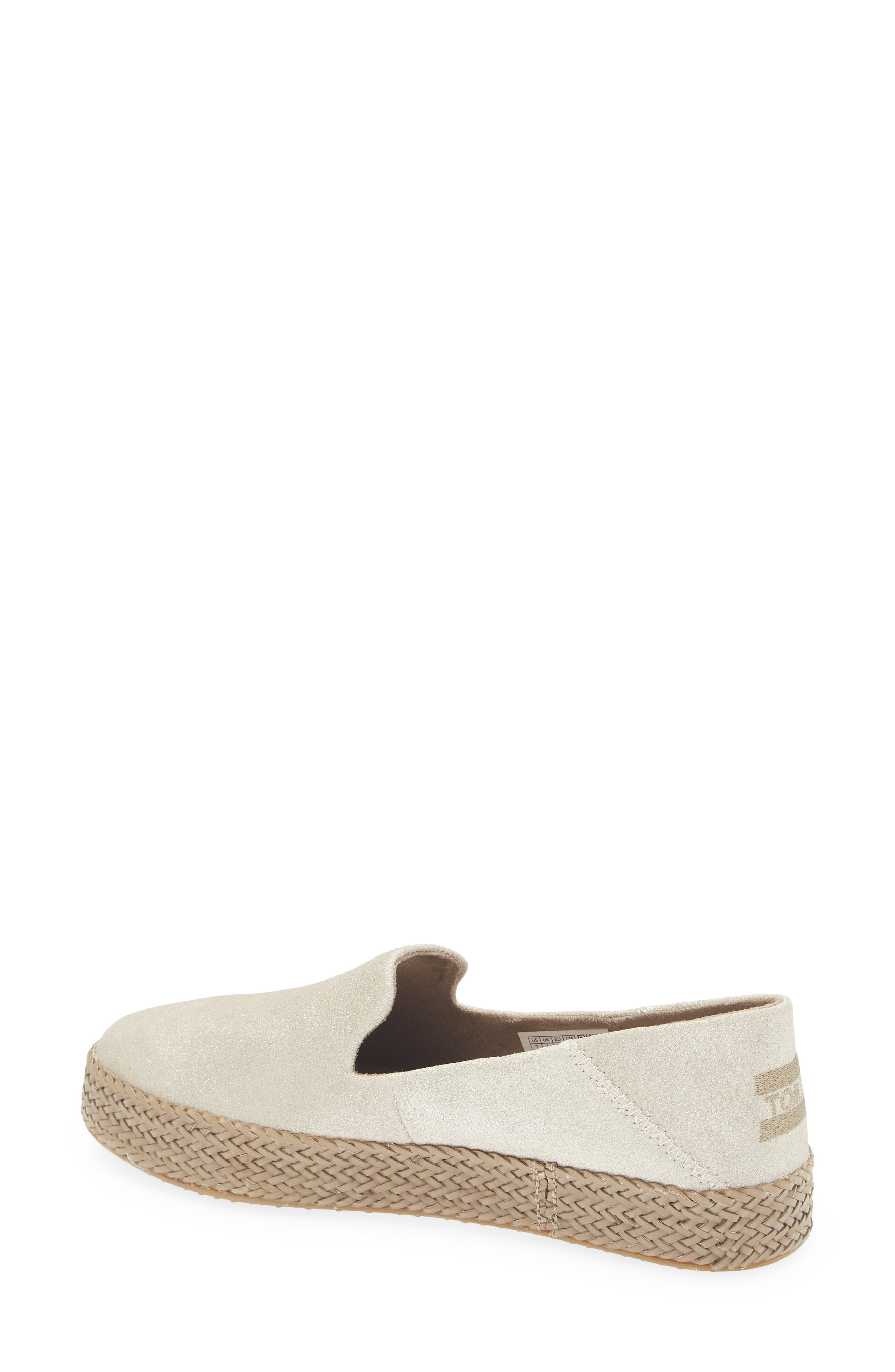 TOMS Carolina Platform Espadrille Sneaker, Alternate, color, 