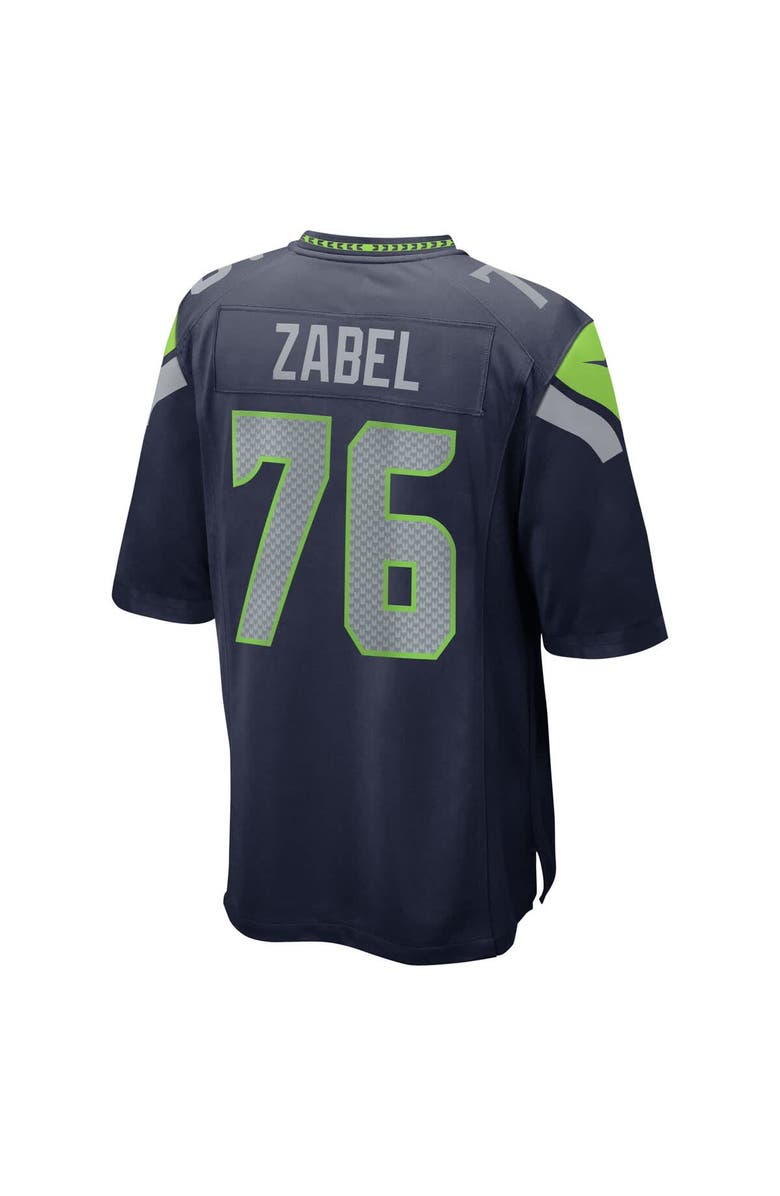 Nike Men's Nike Grey Zabel College Navy Seattle Seahawks 2025 NFL Draft First Round Pick Game Jersey, Alternate, color, Navy
