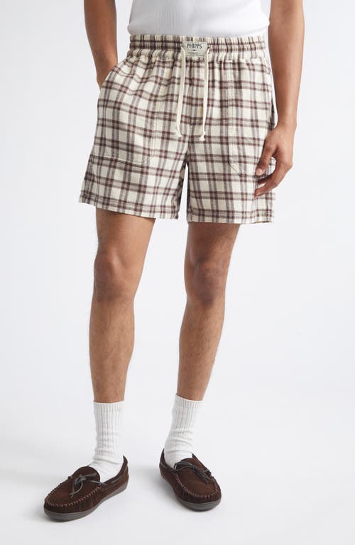 Phipps Kennedy Plaid Cotton Flannel Shorts