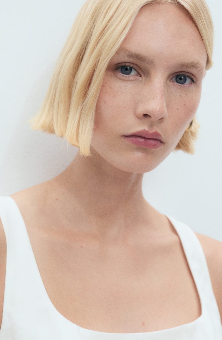 MANGO Belted Wide Leg Jumpsuit, Alternate, color, 