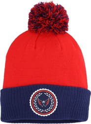 adidas Women's adidas Red Washington Capitals Laurel Cuffed Knit Hat with Pom