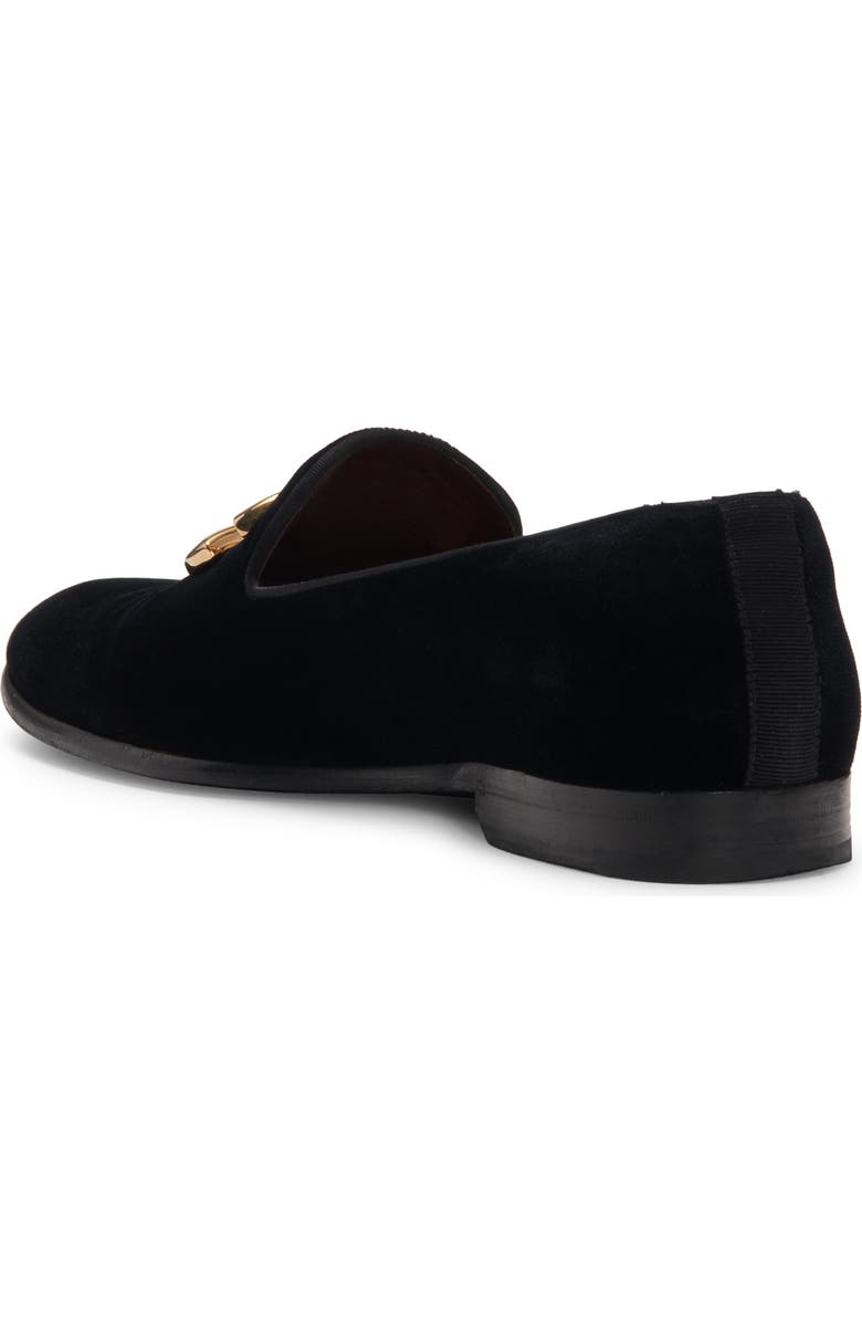 Dolce&Gabbana Leonardo Velvet Loafer, Alternate, color, 80999 Black