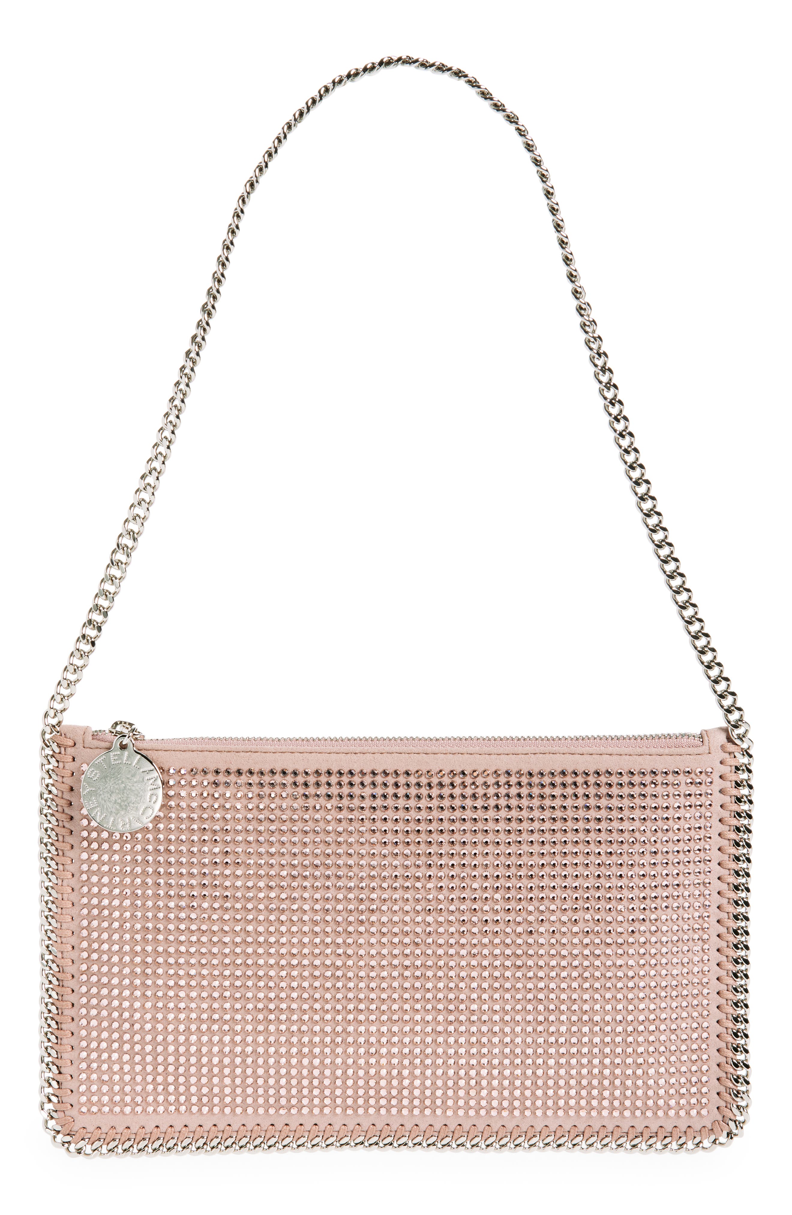 Stella McCartney Falabella Embellished Pochette Bag, Main, color, 