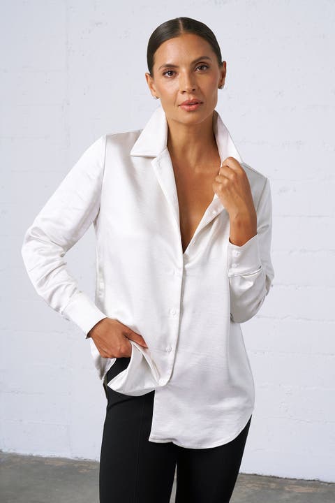 Textured Satin Shirt