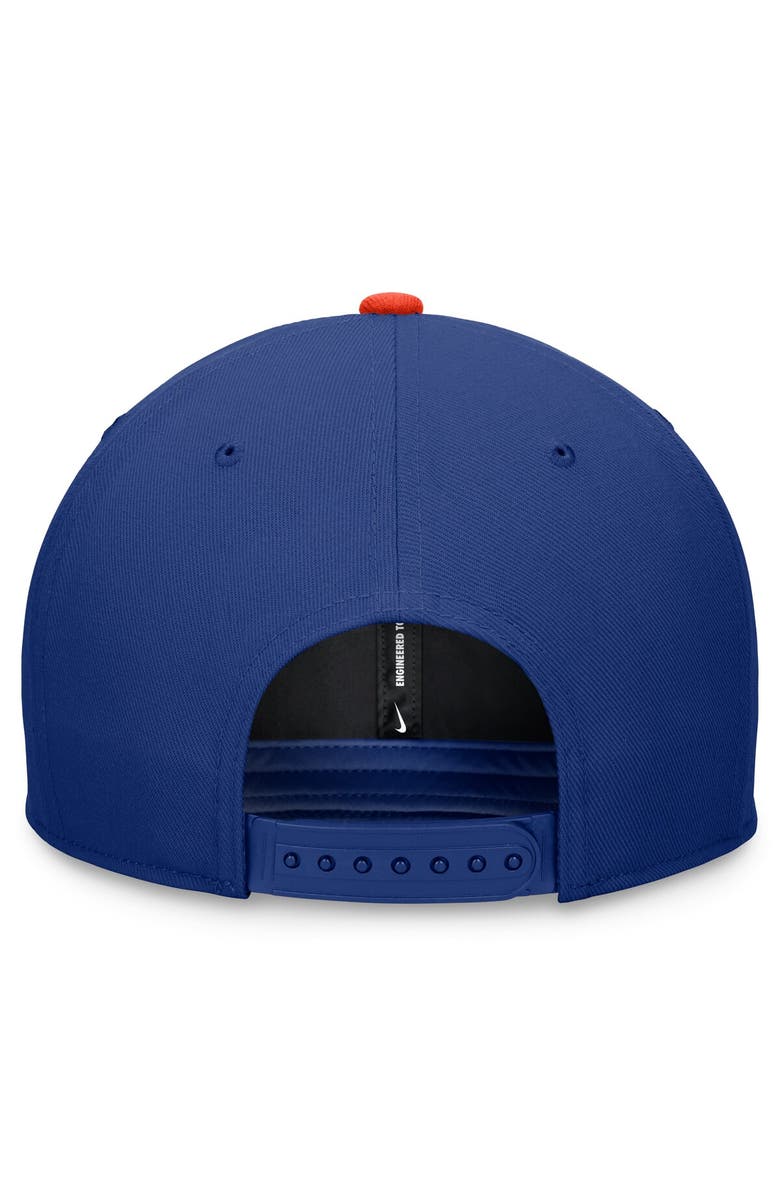Nike Men's Nike Royal/Orange New York Mets Two-Tone Snapback Hat, Alternate, color, Royal