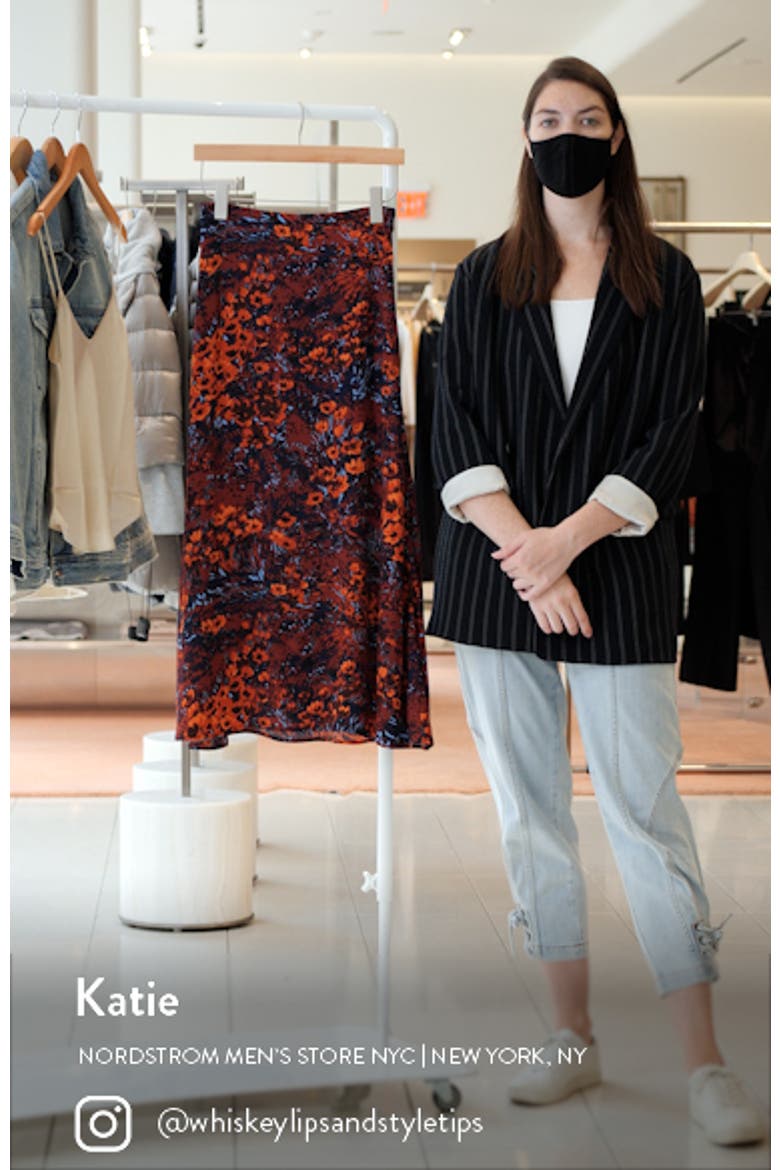Andina Floral Print Midi Skirt video