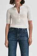 A.L.C. Fisher Rib Cotton Blend Top