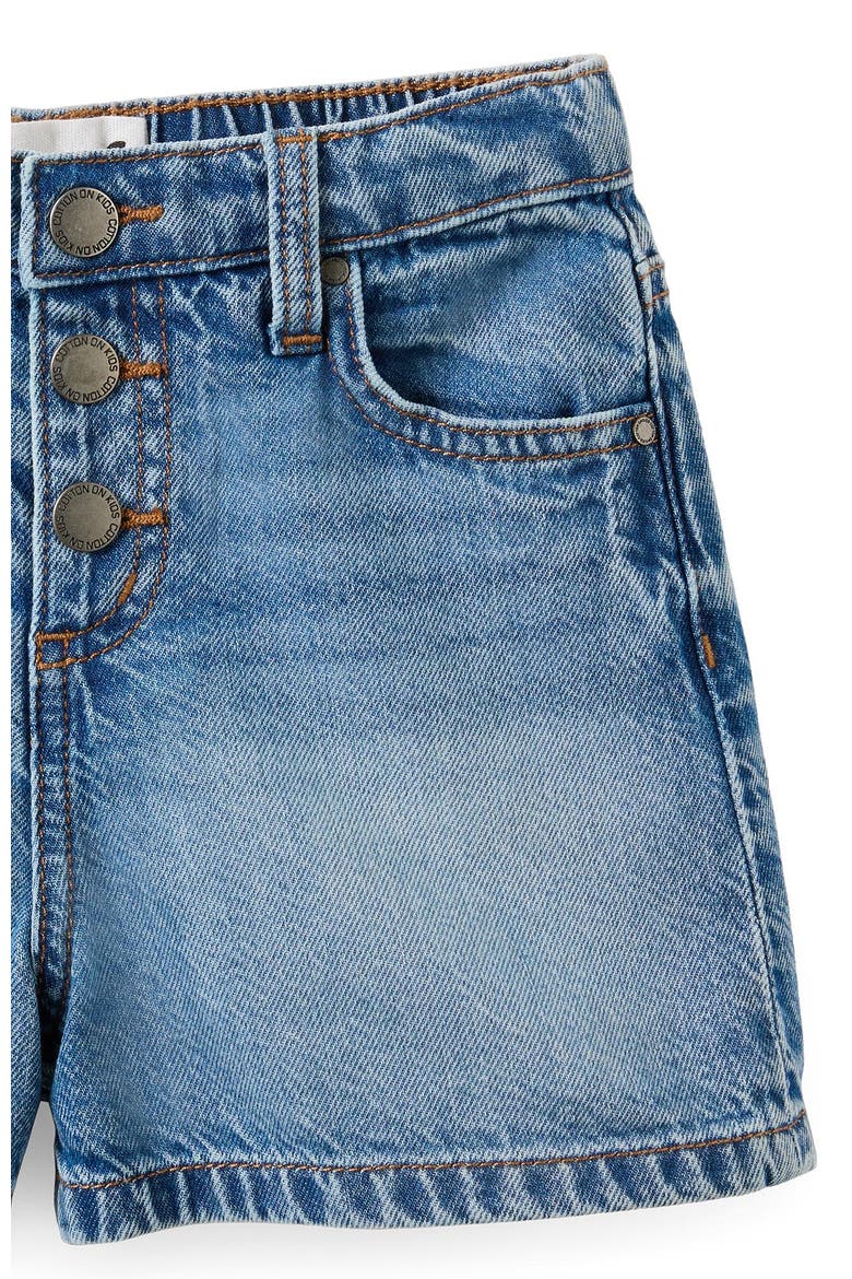 Kid's Snap Front Denim Short, Alternate, color, Blue Haven Mid Blue