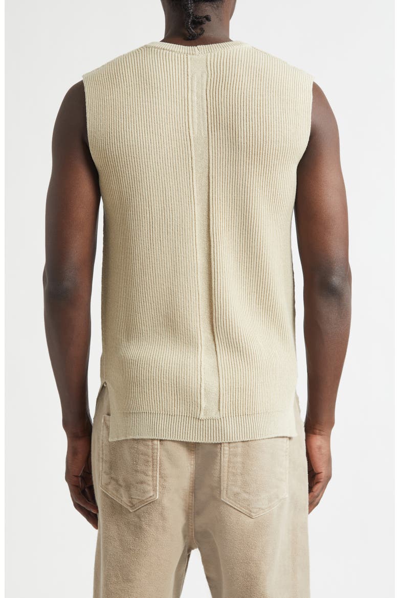 Virgin Wool Rib Sweater Tank, Alternate, color, SAND