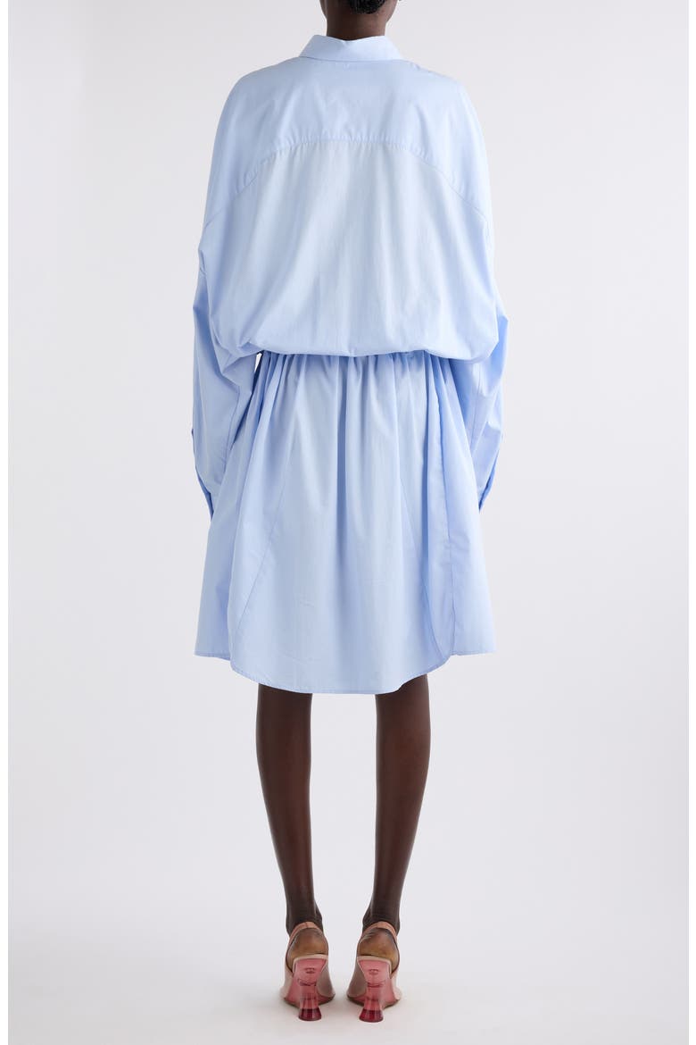Long Sleeve Cotton Oxford Shirtdress, Alternate, color, LIGHT BLUE