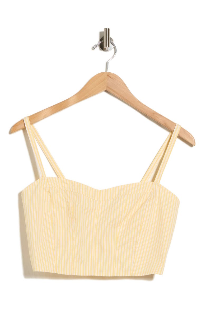 Poplin Bustier Cami Top, Main, color, BUTTERBEAM STRIPE