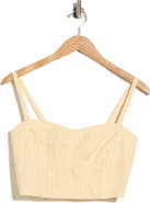 Good American Poplin Bustier Cami Top