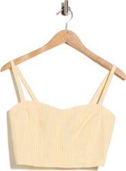 Good American Poplin Bustier Cami Top