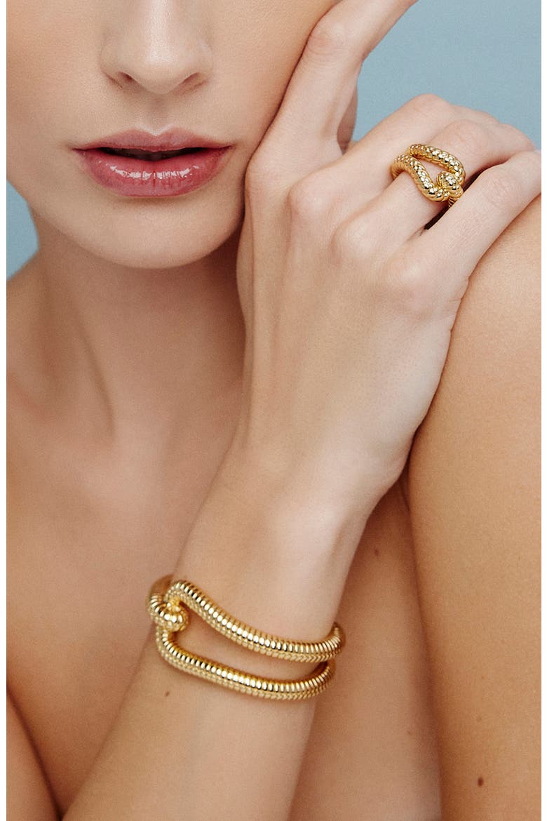 Madison Avenue Cuff Bracelet, Alternate, color, YELLOW GOLD