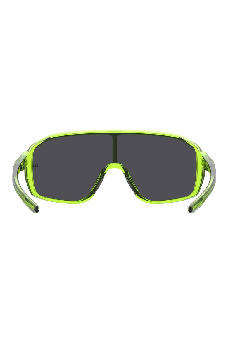 Gameday 99mm Mirrored Shield Sunglasses, Alternate, color, YELLOW CRYSTAL