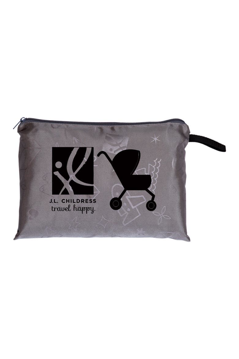 Gate Check Car Seat & Single Stroller Bags Set, Alternate, color, GREY