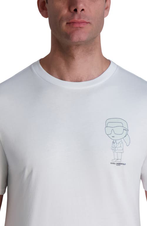 Karl Lagerfeld Paris Pixelated Karl Cotton Graphic T-shirt