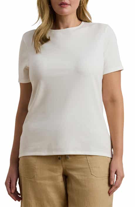 Crewneck Stretch Cotton T-Shirt