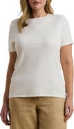 Lauren Ralph Lauren Crewneck Stretch Cotton T-Shirt