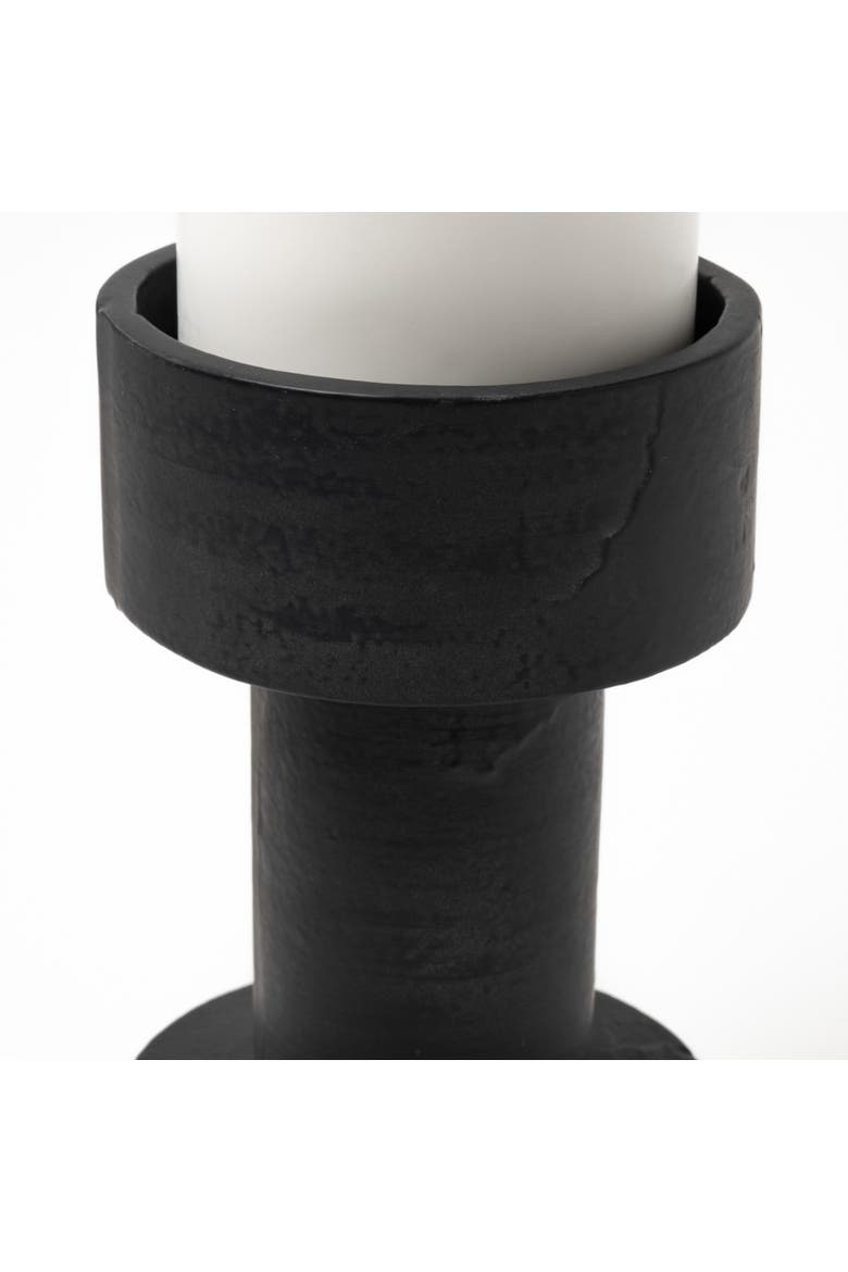Bolton I Set of 2 Metal Table Candle Holders, Alternate, color, Black
