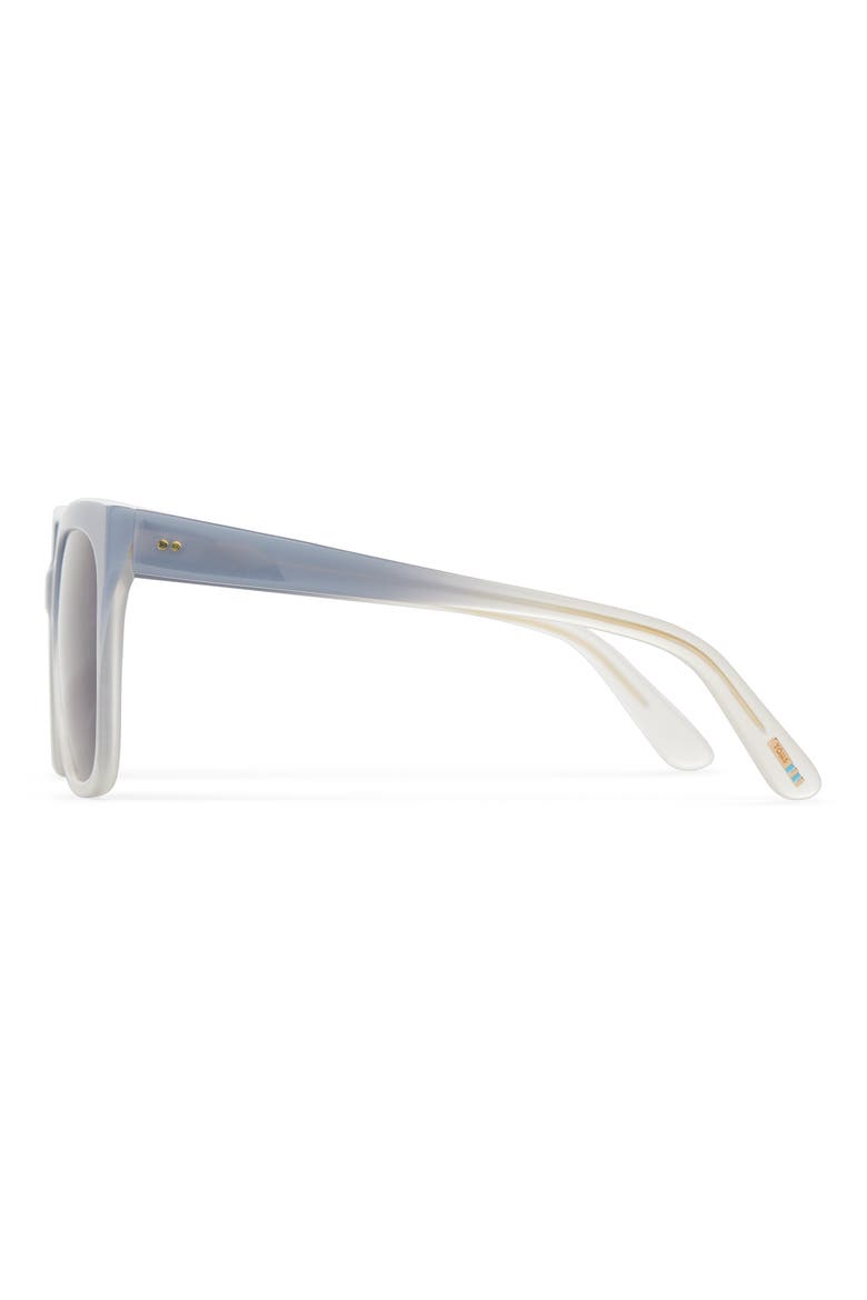 Natasha 53mm Polarized Square Sunglasses, Alternate, color, CHALKY BLUE FADE/ DARK GREY