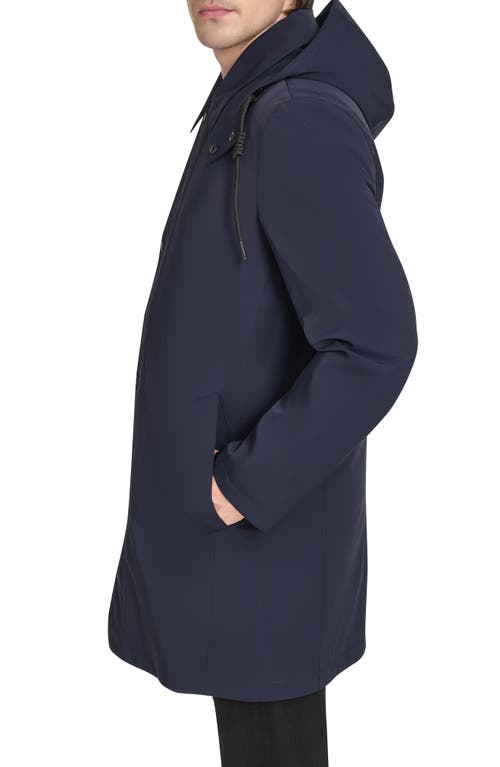 Cole Haan 3-in-1 Hooded Mackintosh In Blue