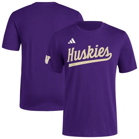 Men's adidas  Purple Washington Huskies Fresh Wordmark T-Shirt