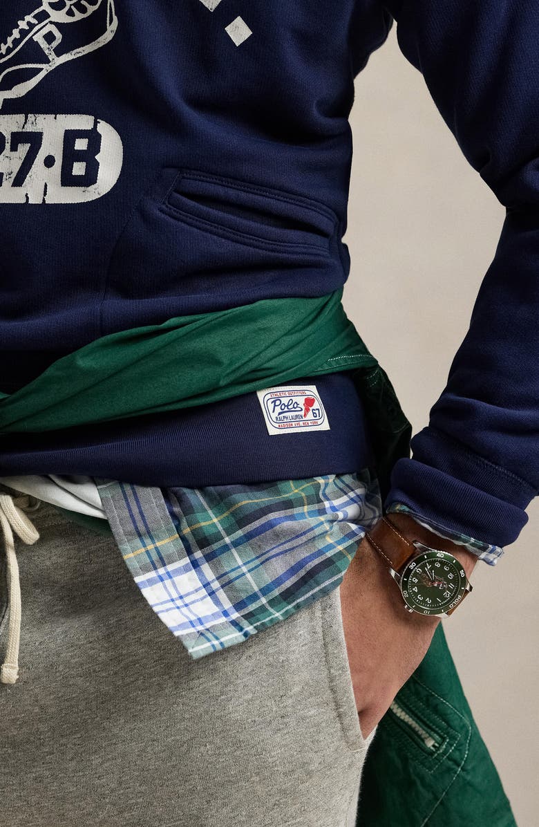 Polo Ralph Lauren Running Club Vintage Fit Graphic Sweatshirt, Alternate, color, 