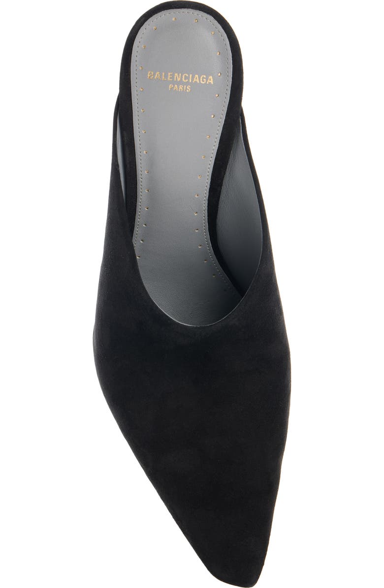 Balenciaga Duchesse Pointed Toe Mule, Alternate, color, Black
