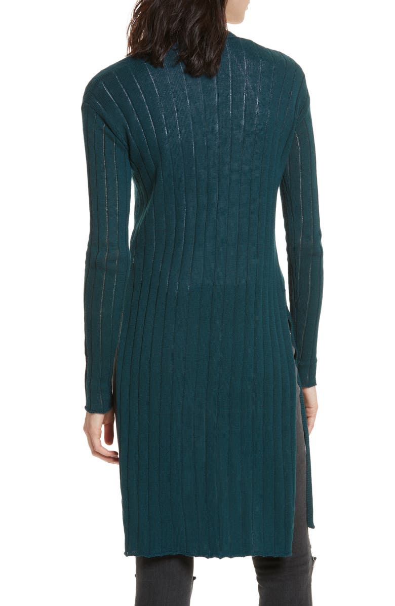 Free People Ribby Long Cardigan, Alternate, color,