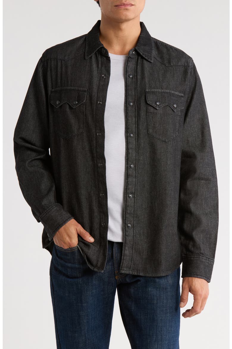 Western Shirt, Main, color, GRANVILLE BLACK