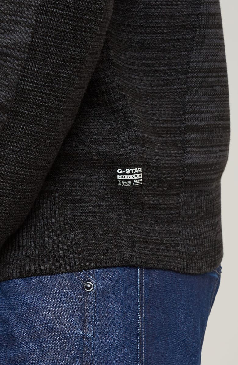 G-STAR 3D Biker Organic Cotton Crewneck Sweater, Alternate, color, 