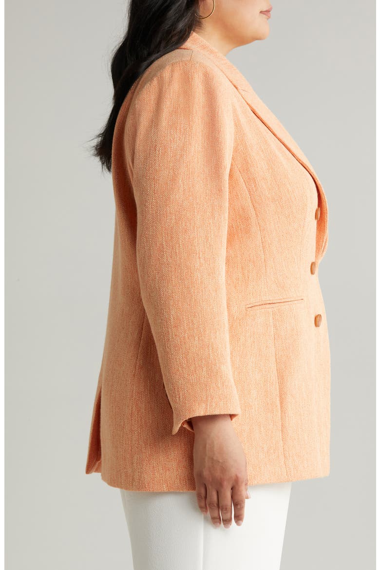 Summer Tweed Open Front Jacket, Alternate, color, SALMON