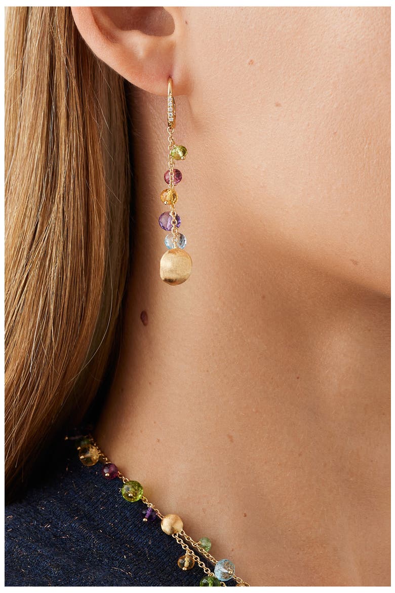 Africa Lever Back Drop Earrings, Alternate, color, 18K YELLOW GOLD