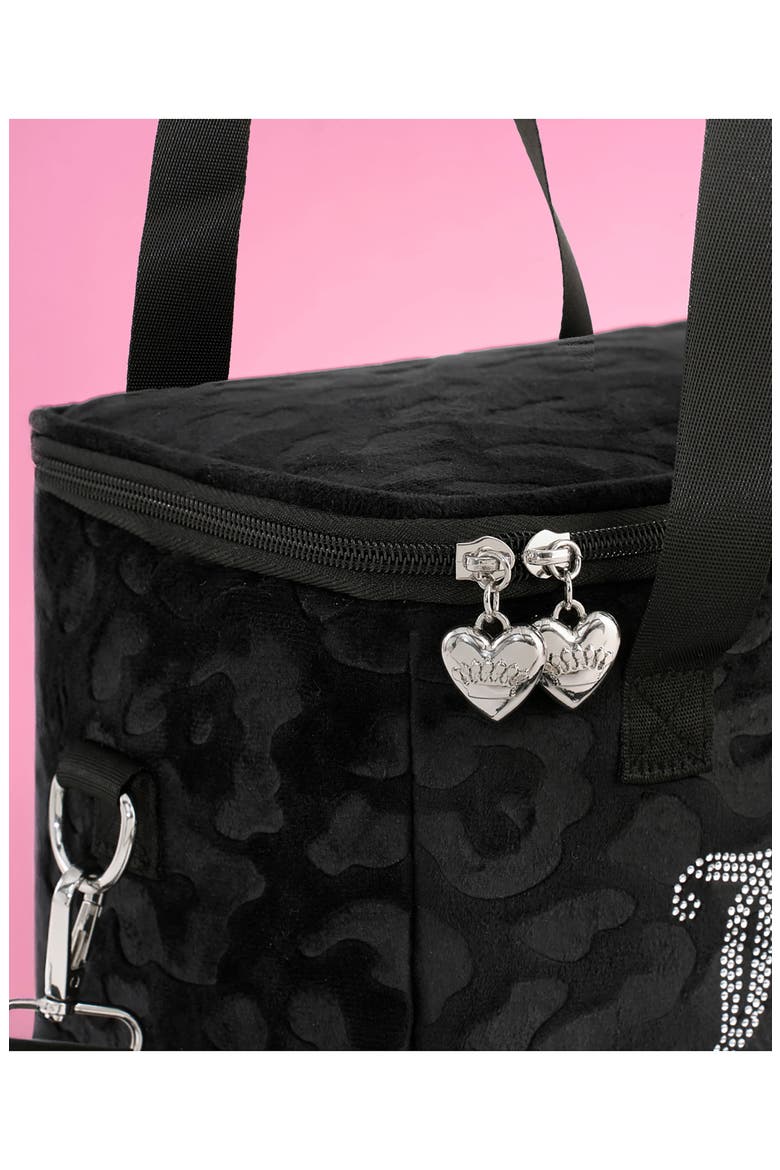 Chill Couture Insulated Lunch Bag, Alternate, color, BLACK EMBOSSED LEOPARD
