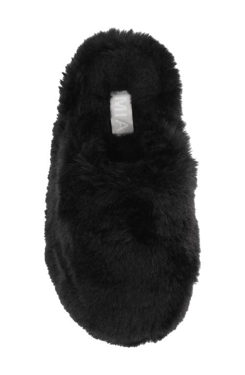 Mia Sled Faux Fur Slipper In Animal Print