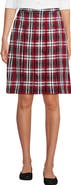 Lands' End School Uniform Young  Plaid Box Pleat Skirt Top of the Knee