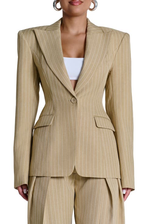 Pinstripe Blazer